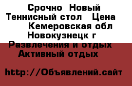 Срочно! Новый Теннисный стол › Цена ­ 100 - Кемеровская обл., Новокузнецк г. Развлечения и отдых » Активный отдых   